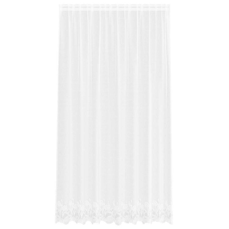 Vidaxx rideau en dentelle avec rideaux fleurs blanc 240 x 200 cm polyester