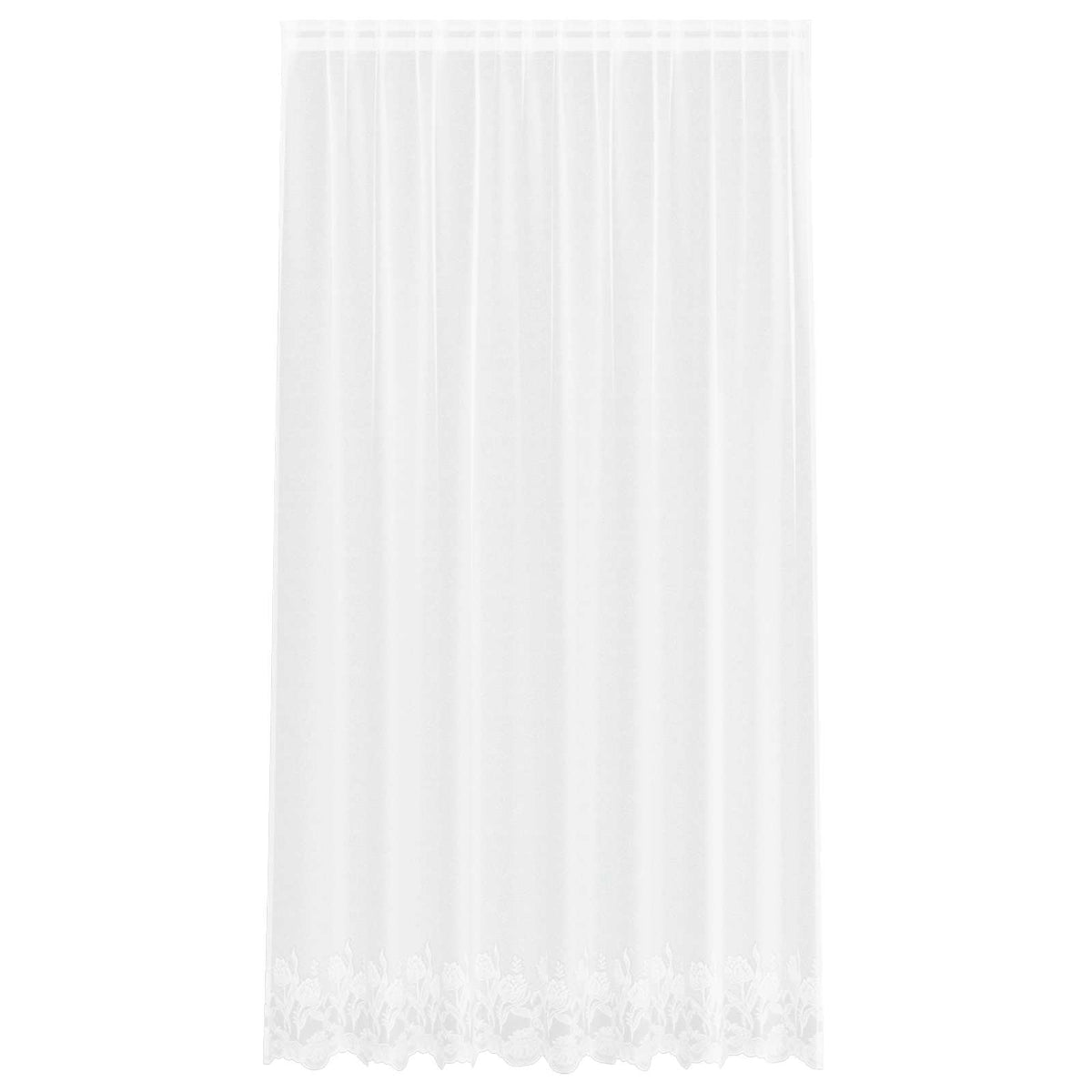 Vidaxx rideau en dentelle avec rideaux fleurs blanc 245 x 200 cm polyester