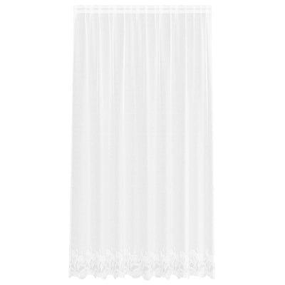 Vidaxx rideau en dentelle avec rideaux fleurs blanc 245 x 200 cm polyester