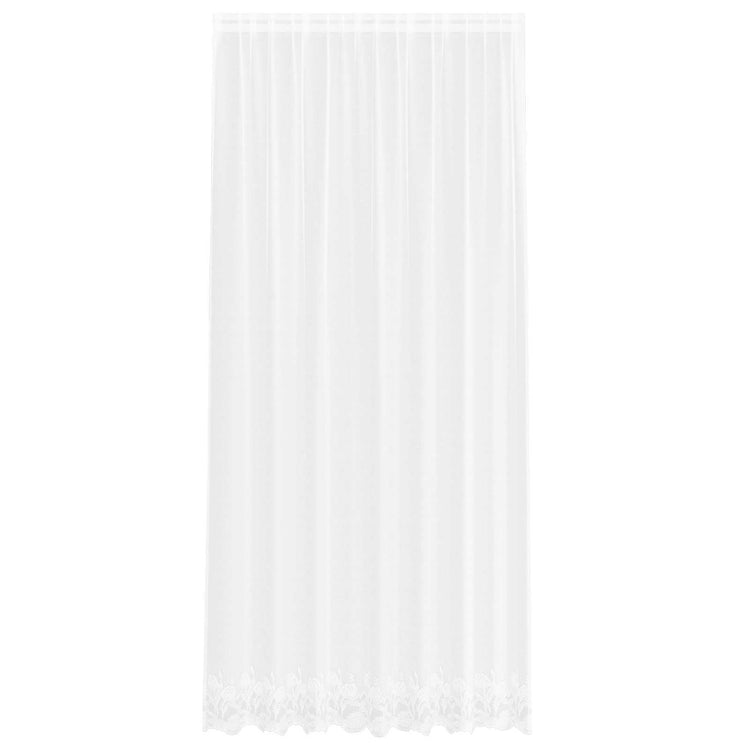 Vidaxx rideau en dentelle avec rideaux fleurs blanc 280 x 200 cm polyester