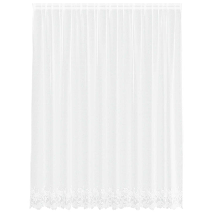 Vidaxx rideau en dentelle avec rideaux fleurs blanc 200 x 300 cm polyester