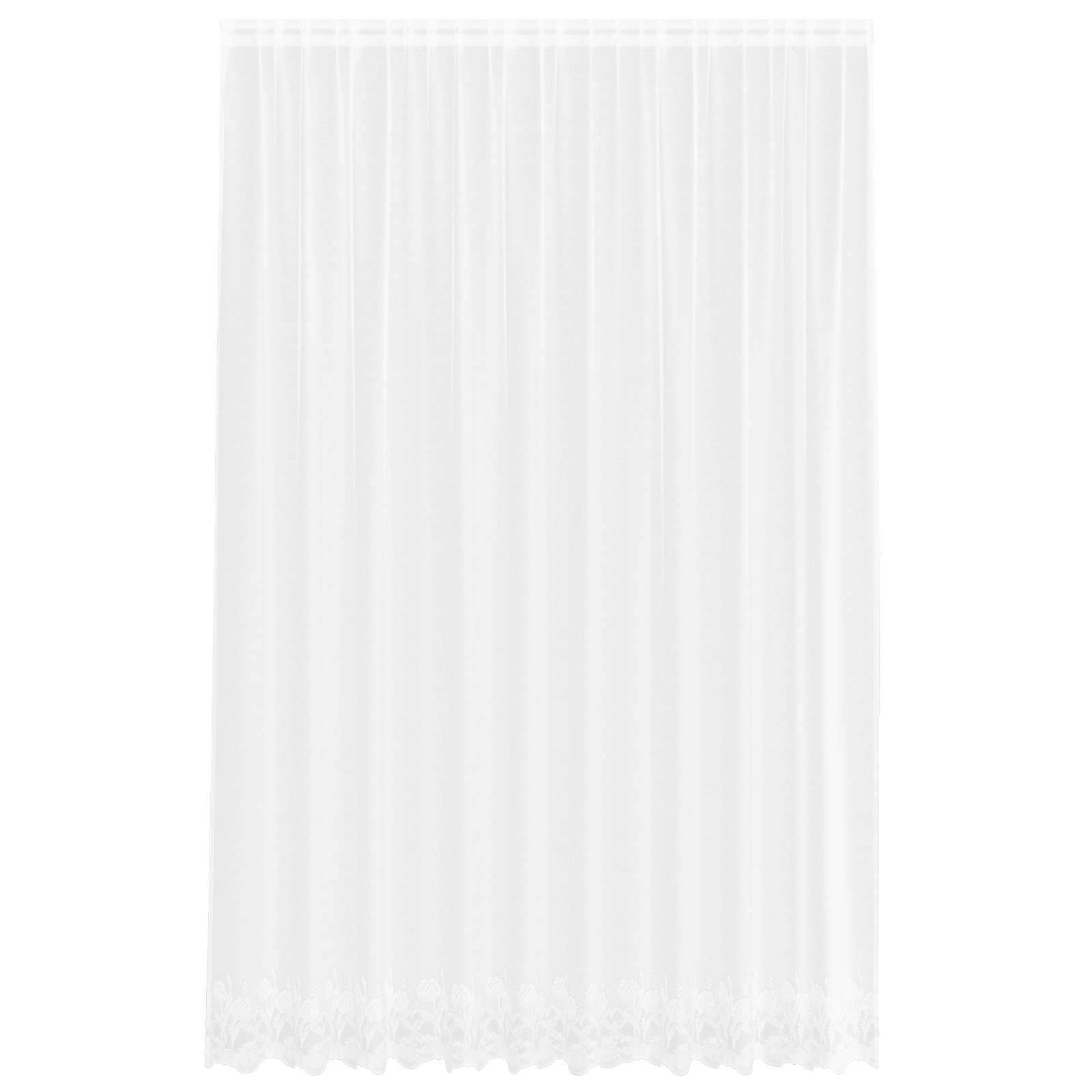 Vidaxx rideau en dentelle avec rideaux fleurs blanc 260 x 300 cm polyester