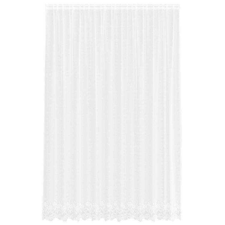 Vidaxx rideau en dentelle avec rideaux fleurs blanc 280 x 300 cm polyester