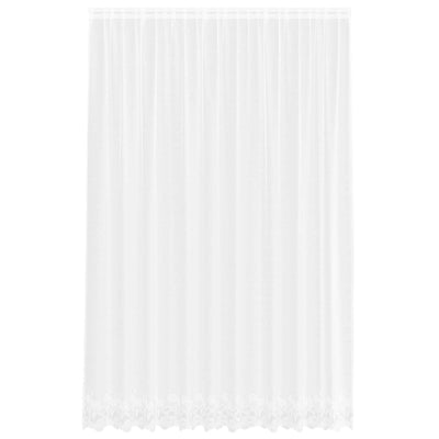 Vidaxx rideau en dentelle avec rideaux fleurs blanc 300 x 300 cm polyester