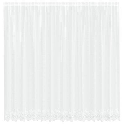 Vidaxx rideau en dentelle avec rideaux fleurs blanc 220 x 400 cm polyester