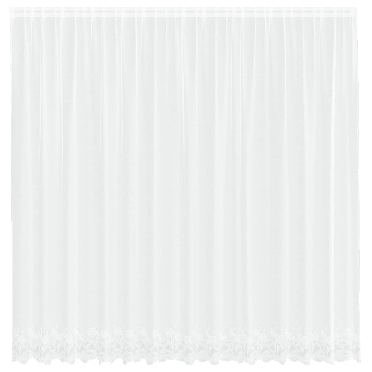 Vidaxx rideau en dentelle avec rideaux fleurs blanc 245 x 400 cm polyester