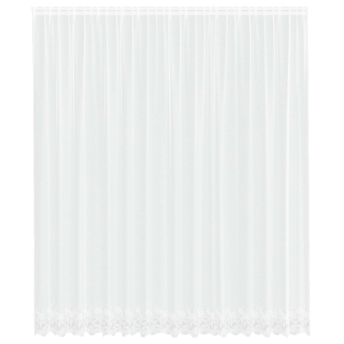 Vidaxx rideau en dentelle avec rideaux fleurs blanc 260 x 400 cm polyester