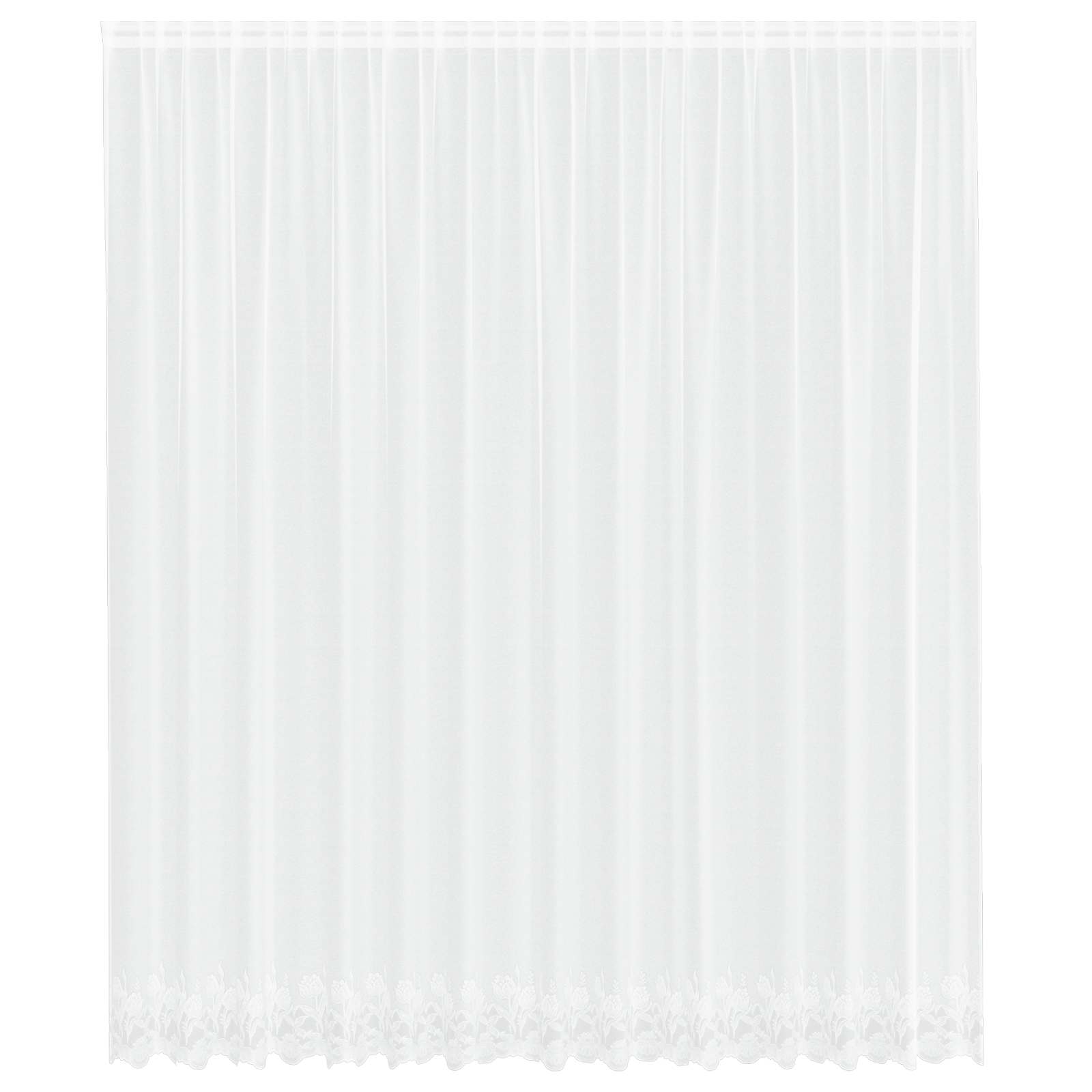 Vidaxx rideau en dentelle avec rideaux fleurs blanc 260 x 400 cm polyester