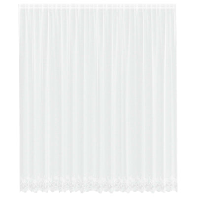 Vidaxx rideau en dentelle avec rideaux fleurs blanc 280 x 400 cm polyester
