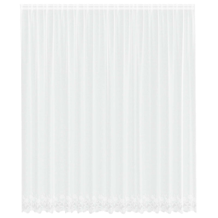 Vidaxx rideau en dentelle avec rideaux fleurs blanc 280 x 400 cm polyester
