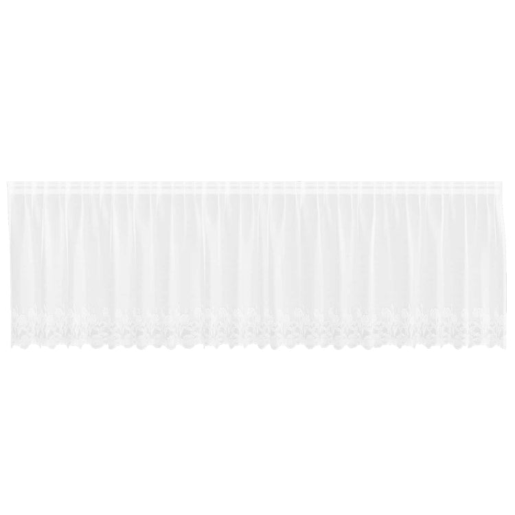Vidaxx rideau en dentelle avec rideaux fleurs blanc 100 x 500 cm polyester