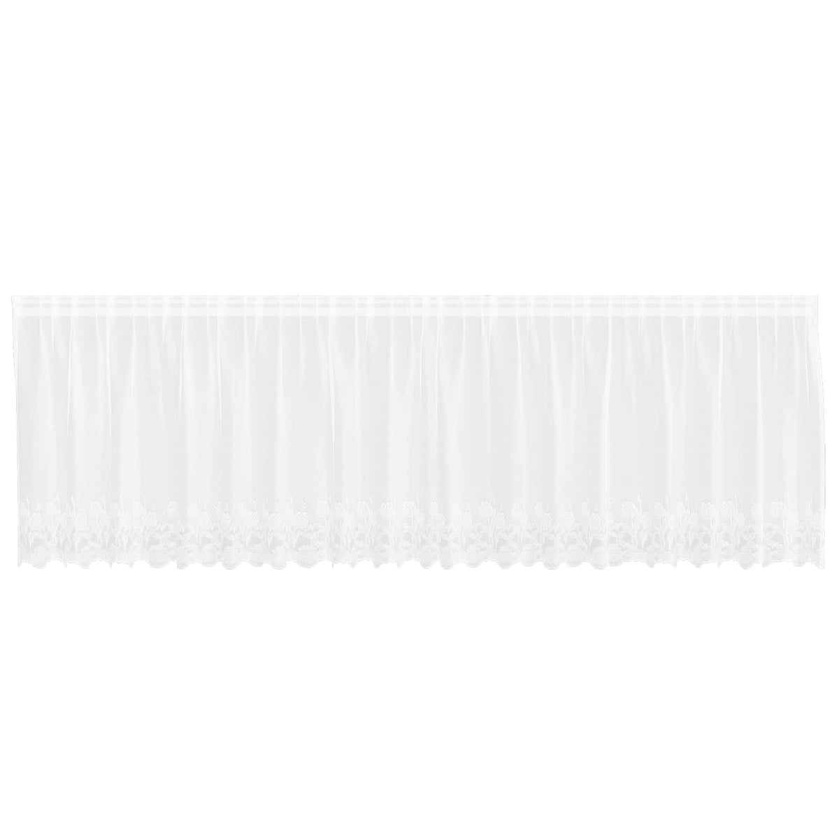 Vidaxx rideau en dentelle avec rideaux blanc 500 x 120 cm polyester