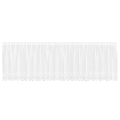 Vidaxx rideau en dentelle avec rideaux blanc 500 x 120 cm polyester
