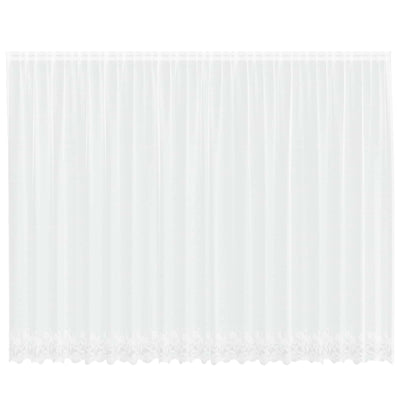 Vidaxx rideau en dentelle avec rideaux fleurs blanc 220 x 500 cm polyester