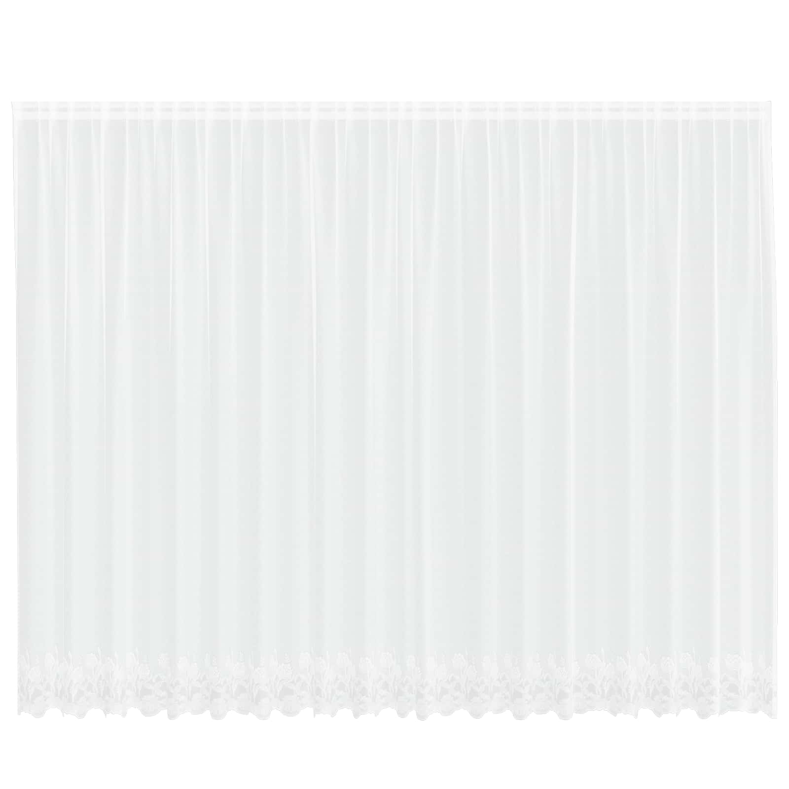 Vidaxx rideau en dentelle avec rideaux fleurs blanc 240 x 500 cm polyester