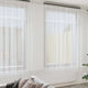 Vidaxx rideau en dentelle avec rideaux fleurs blanc 280 x 500 cm polyester