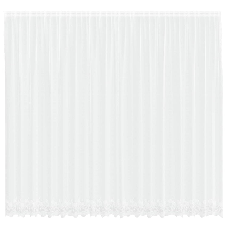 Vidaxx rideau en dentelle avec rideaux fleurs blanc 300 x 500 cm polyester