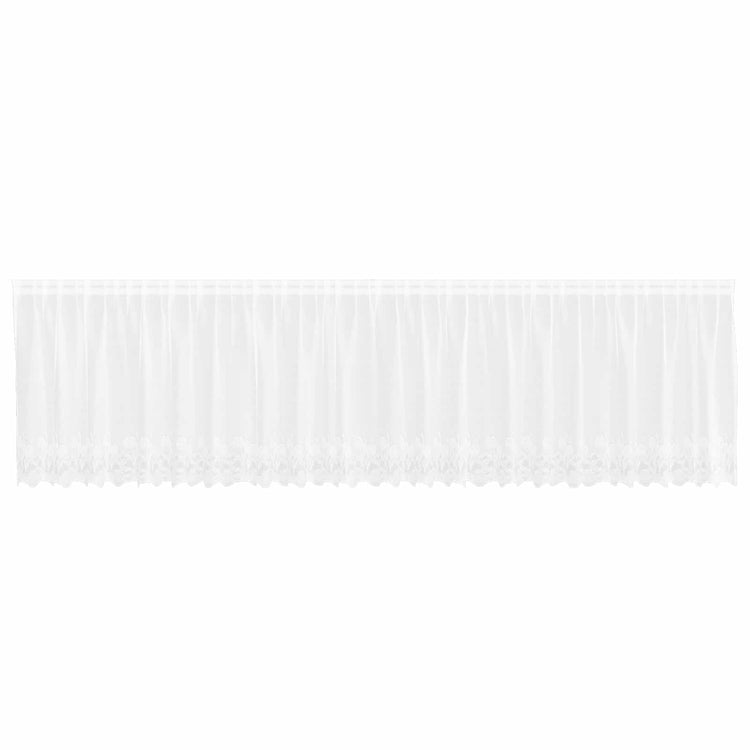 Vidaxx rideau en dentelle avec rideaux fleurs blanc 80 x 600 cm polyester