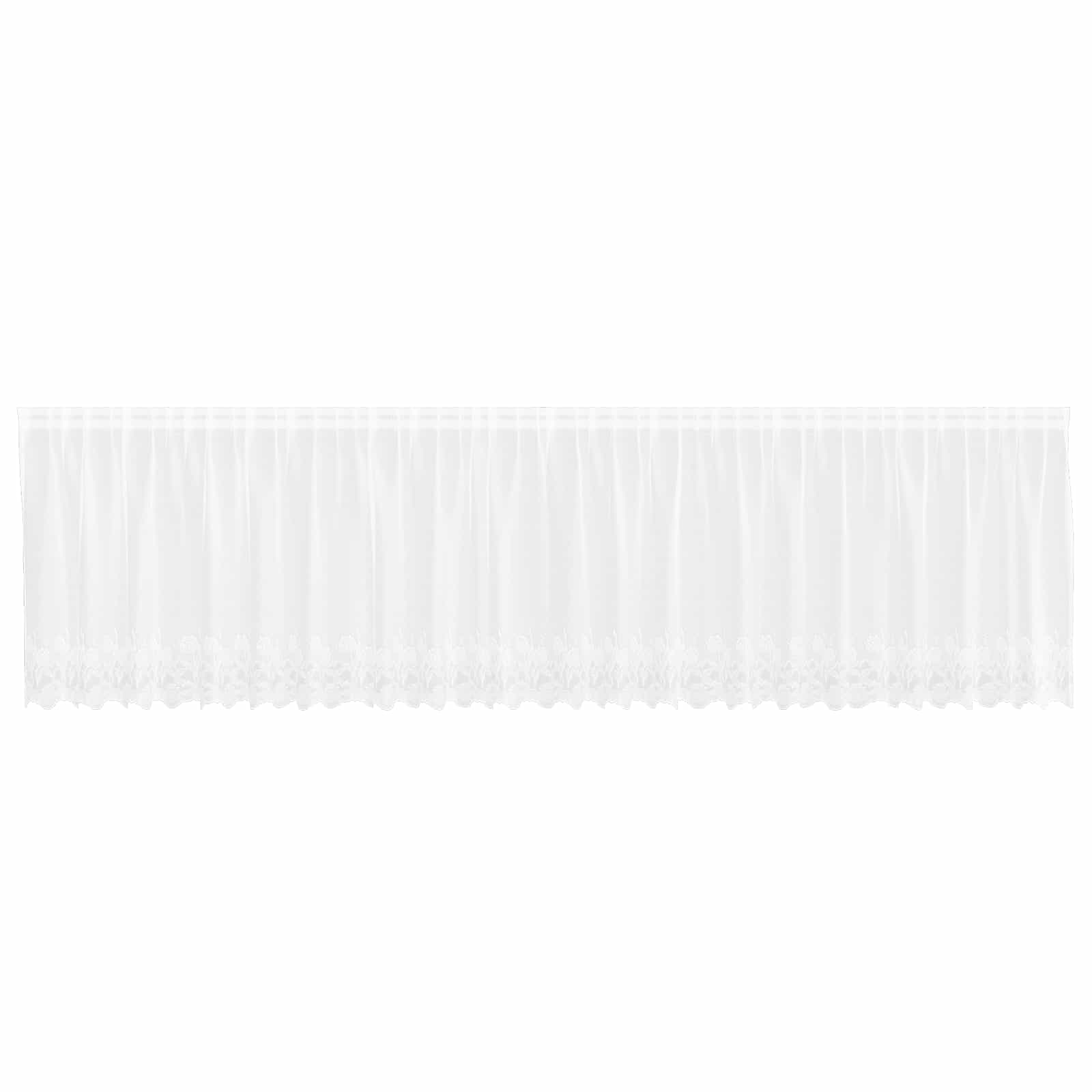 Vidaxx rideau en dentelle avec rideaux blanc 600 x 100 cm polyester