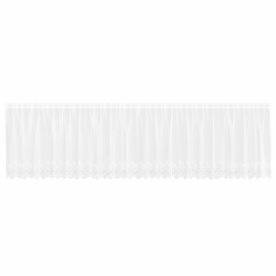 VidaXL rideau en dentelle avec rideaux fleurs blanc 120 x 600 cm polyester