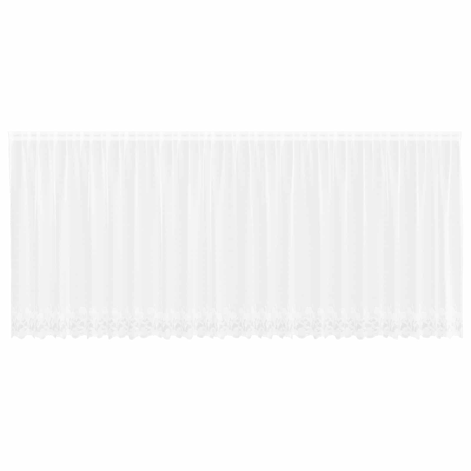 Vidaxx rideau en dentelle avec rideaux fleurs blanc 140 x 600 cm polyester