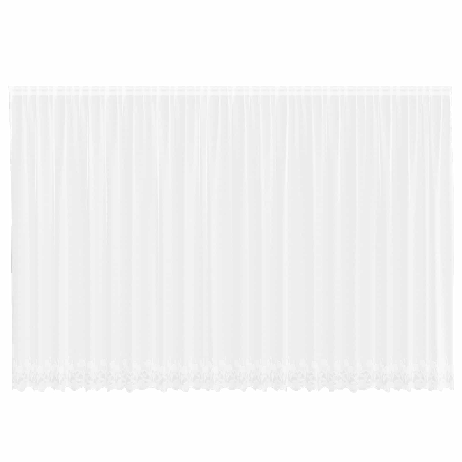 Vidaxx rideau en dentelle avec rideaux fleurs blanc 240 x 600 cm polyester