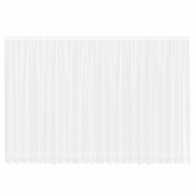 Vidaxx rideau en dentelle avec rideaux fleurs blanc 240 x 600 cm polyester