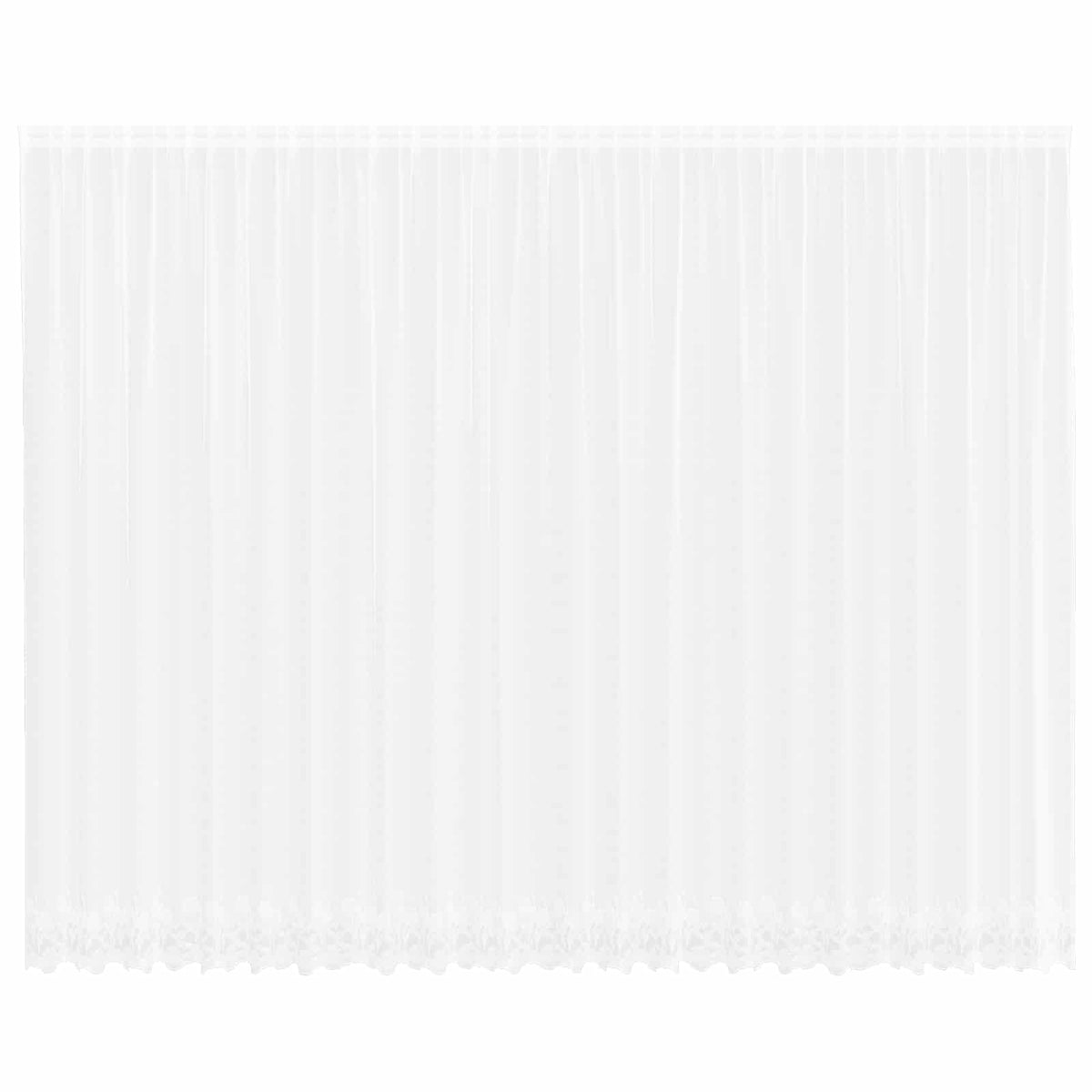 Vidaxx rideau en dentelle avec rideaux fleurs blanc 280 x 600 cm polyester