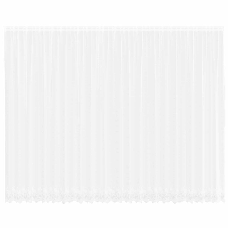 Vidaxx rideau en dentelle avec rideaux fleurs blanc 280 x 600 cm polyester