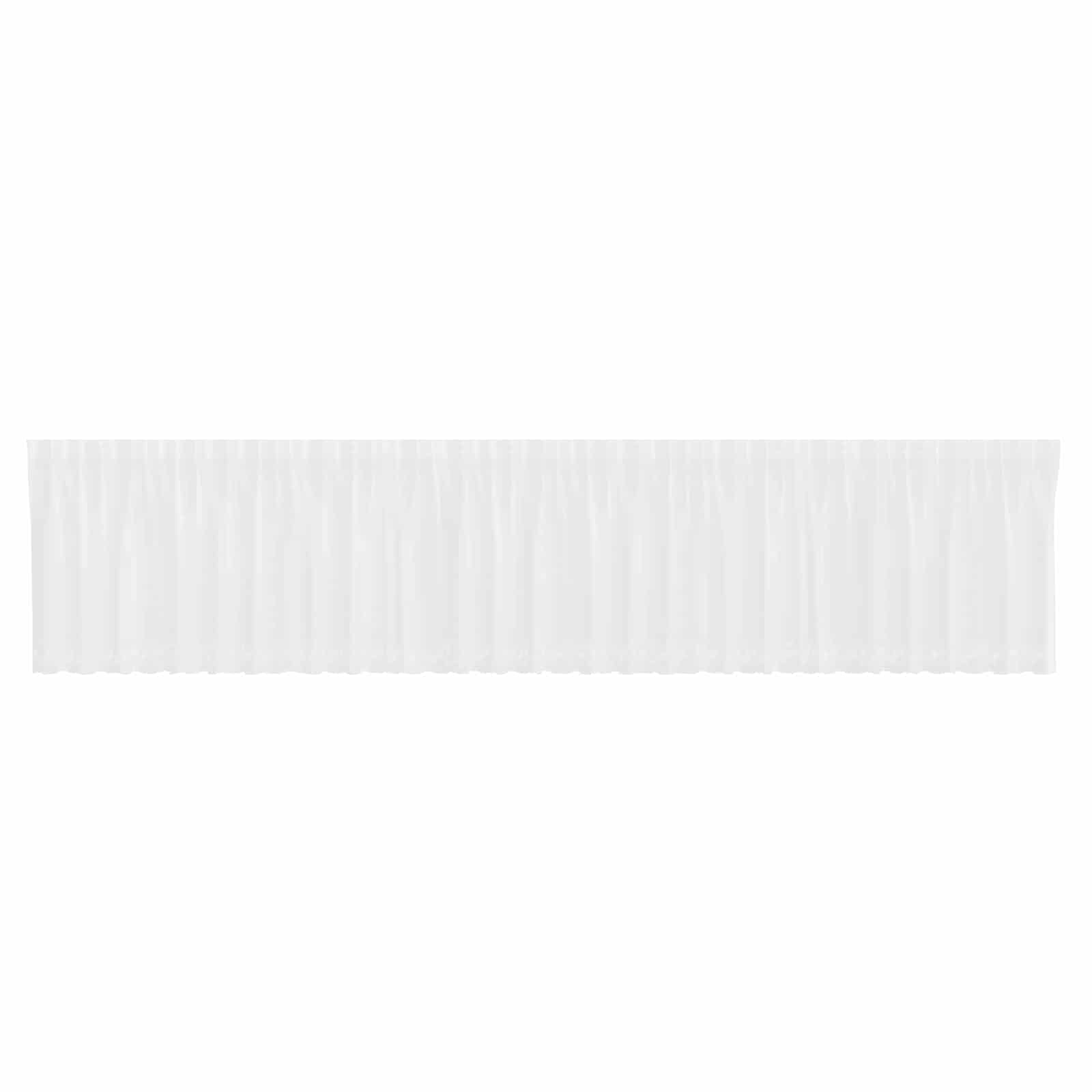 Vidaxx rideau en dentelle avec rideaux fleurs blanc 80 x 750 cm polyester