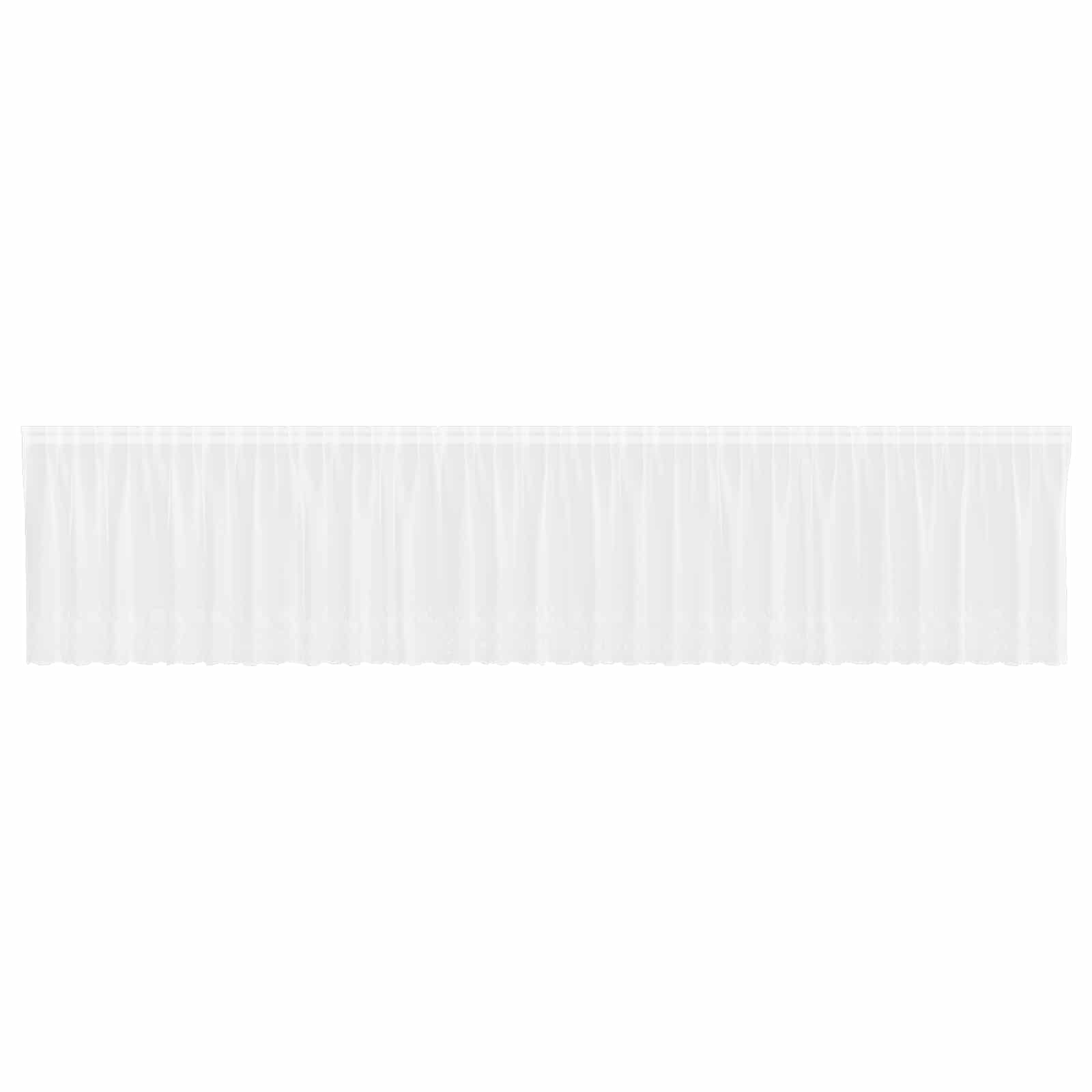 Vidaxx rideau en dentelle avec rideaux fleurs blanc 140 x 750 cm polyester
