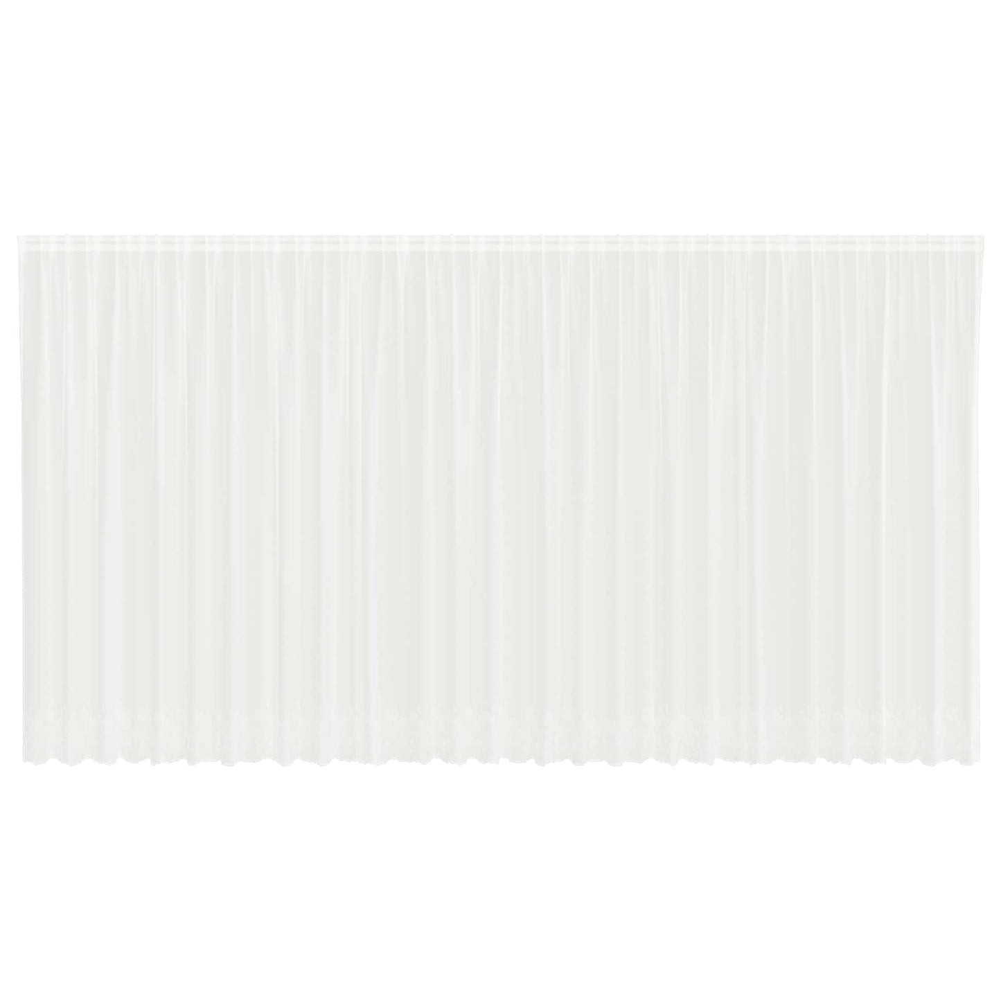 Vidaxx rideau en dentelle avec rideaux fleurs blanc 200 x 750 cm polyester