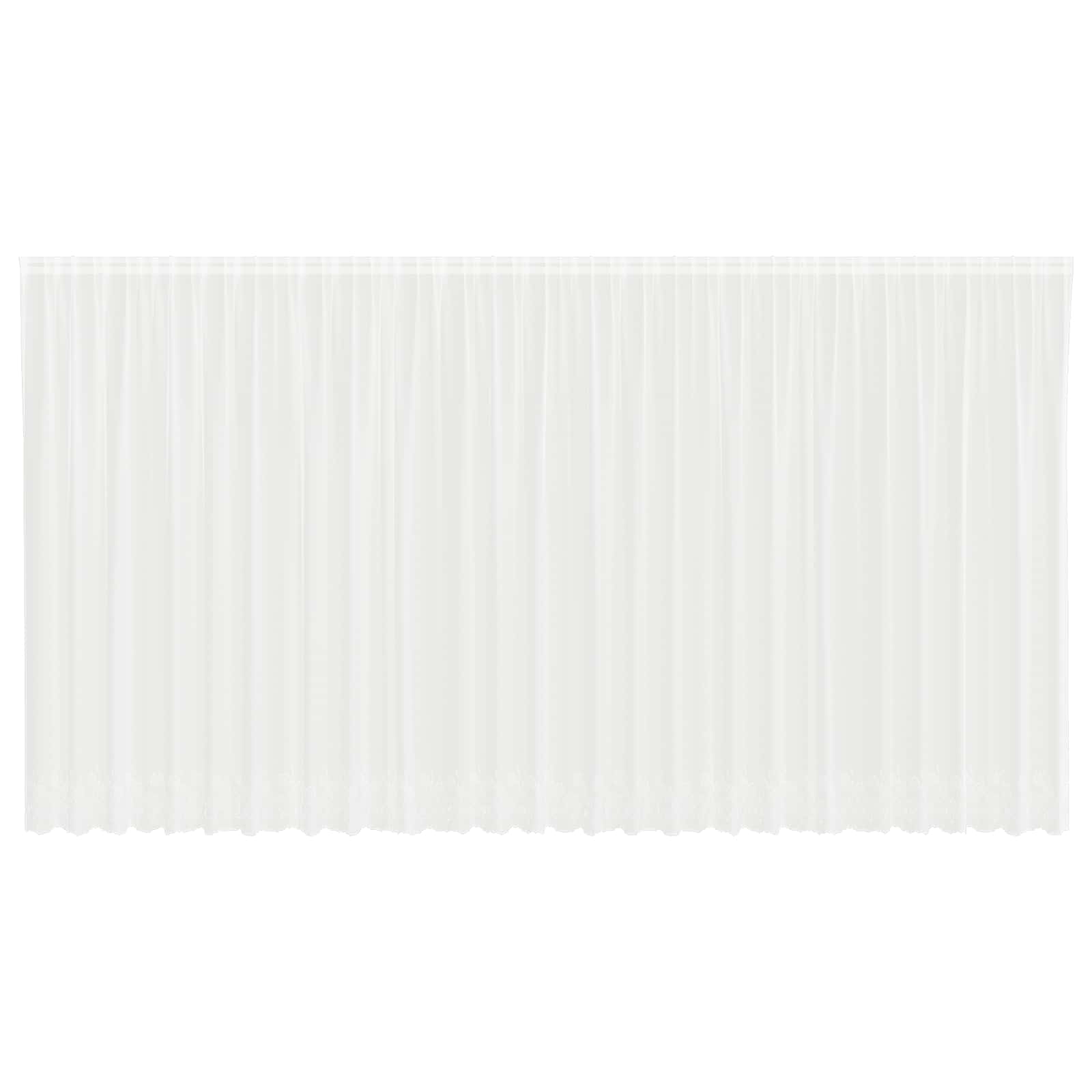 Vidaxx rideau en dentelle avec rideaux fleurs blanc 200 x 750 cm polyester