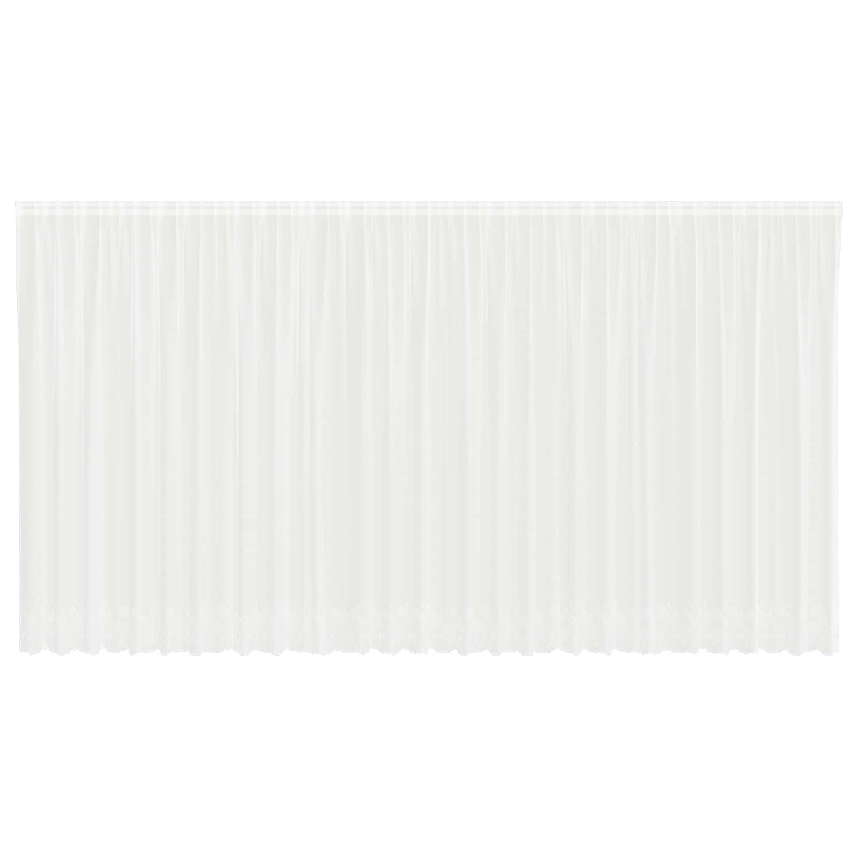 Vidaxx rideau en dentelle avec rideaux blanc 750 x 240 cm polyester