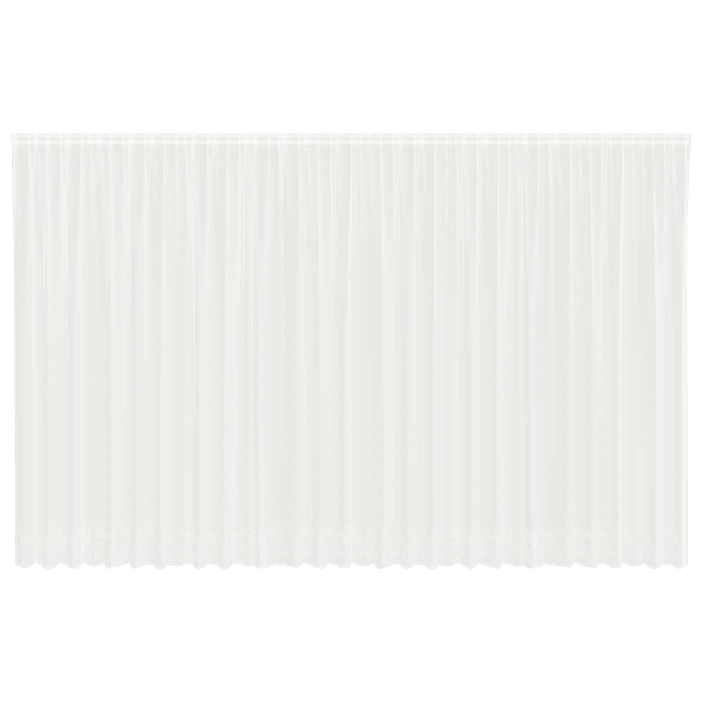 Vidaxx rideau en dentelle avec rideaux fleurs blanc 280 x 750 cm polyester