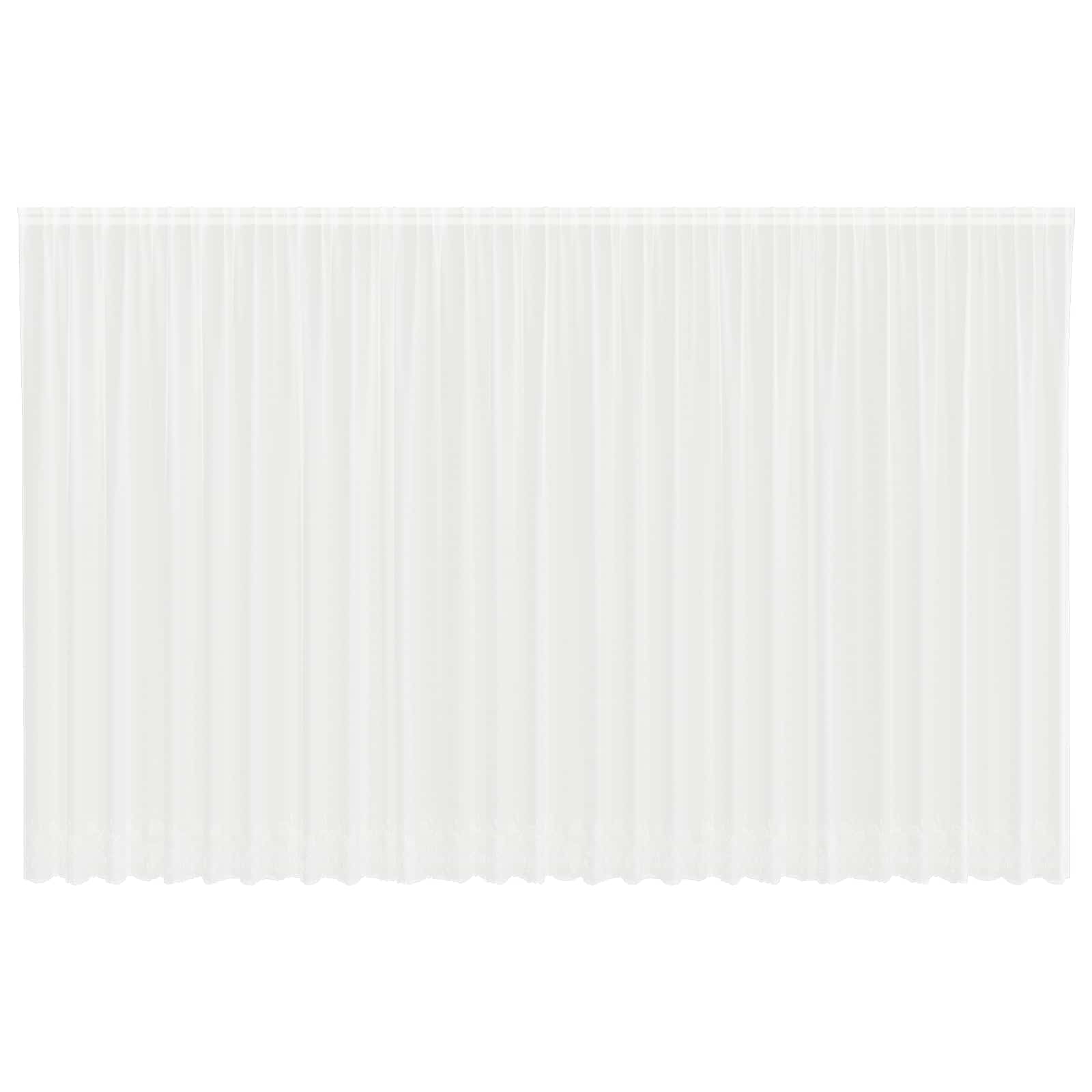Vidaxx rideau en dentelle avec rideaux fleurs blanc 280 x 750 cm polyester