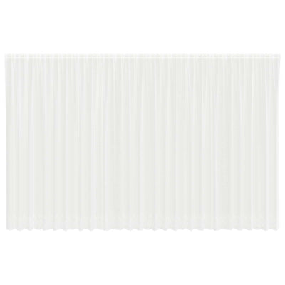 Vidaxx rideau en dentelle avec rideaux fleurs blanc 280 x 750 cm polyester