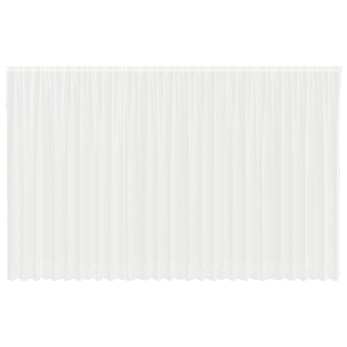 Vidaxx rideau en dentelle avec rideaux fleurs blanc 300 x 750 cm polyester