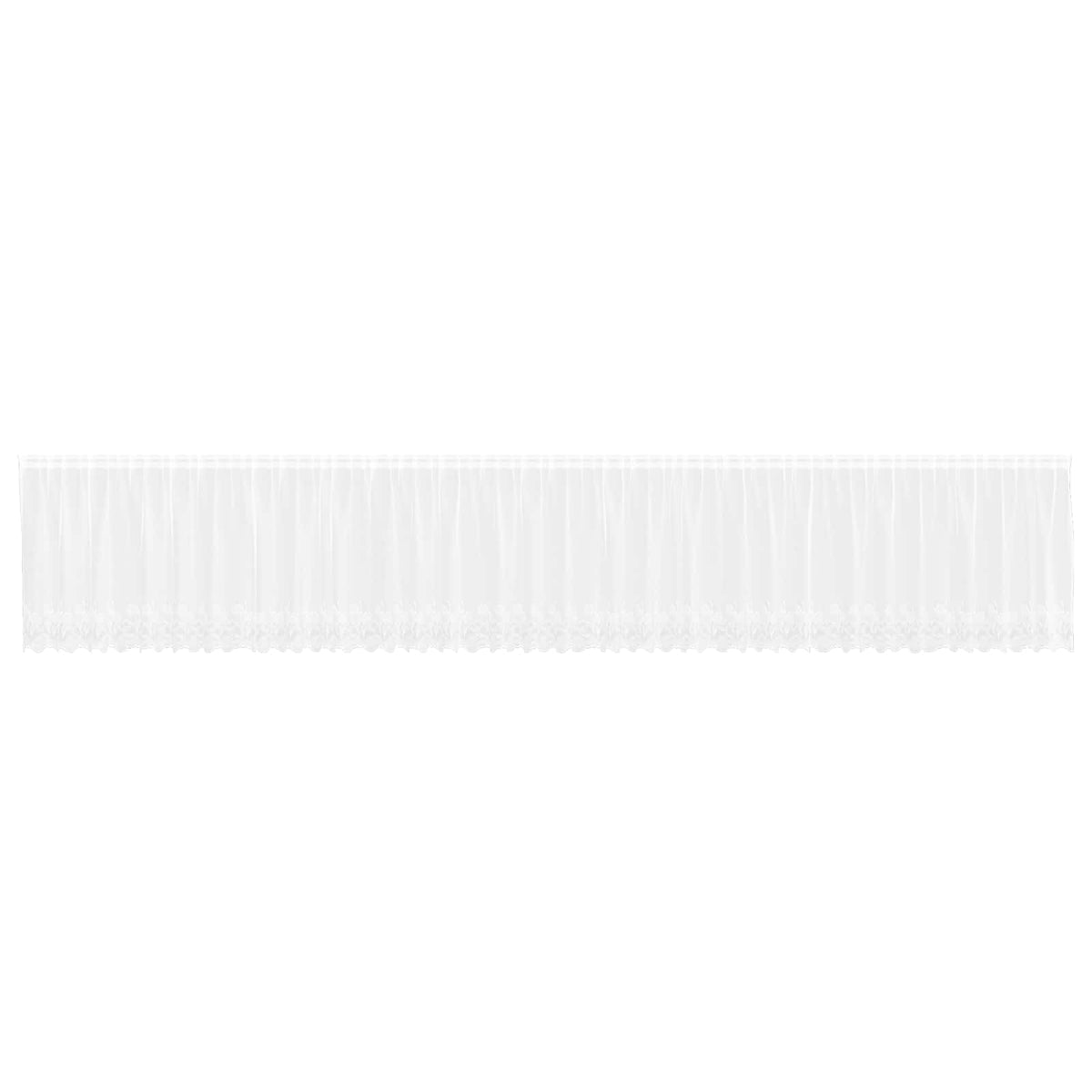 Vidaxx rideau en dentelle avec rideaux fleurs blanc 80 x 900 cm polyester