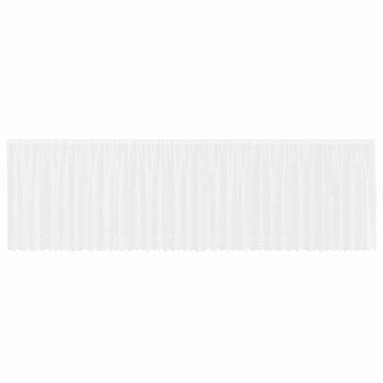 Vidaxx rideau en dentelle avec rideaux fleurs blanc 180 x 900 cm polyester