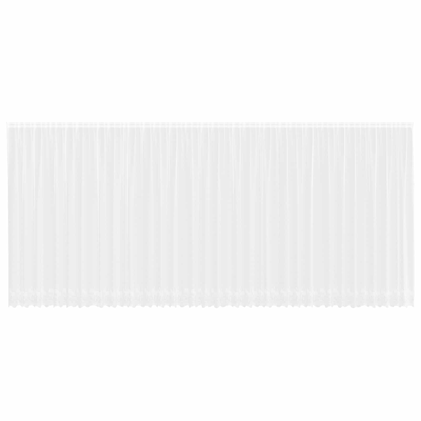 Vidaxx rideau en dentelle avec rideaux fleurs blanc 200 x 900 cm polyester