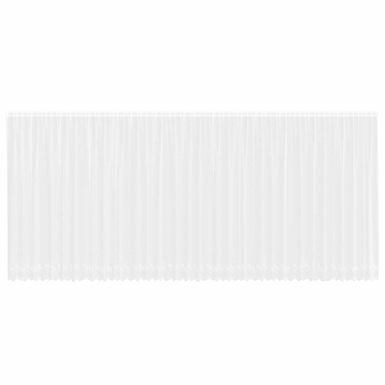 Vidaxx rideau en dentelle avec rideaux fleurs blanc 220 x 900 cm polyester