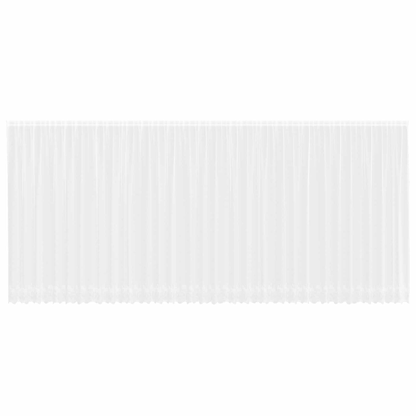 VidaXL rideau en dentelle avec rideaux fleurs blanc 240x900cm polyester