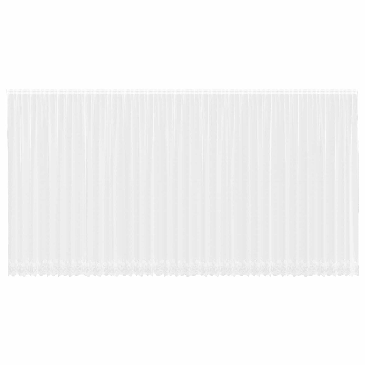 Vidaxx rideau en dentelle avec rideaux fleurs blanc 260 x 900 cm polyester