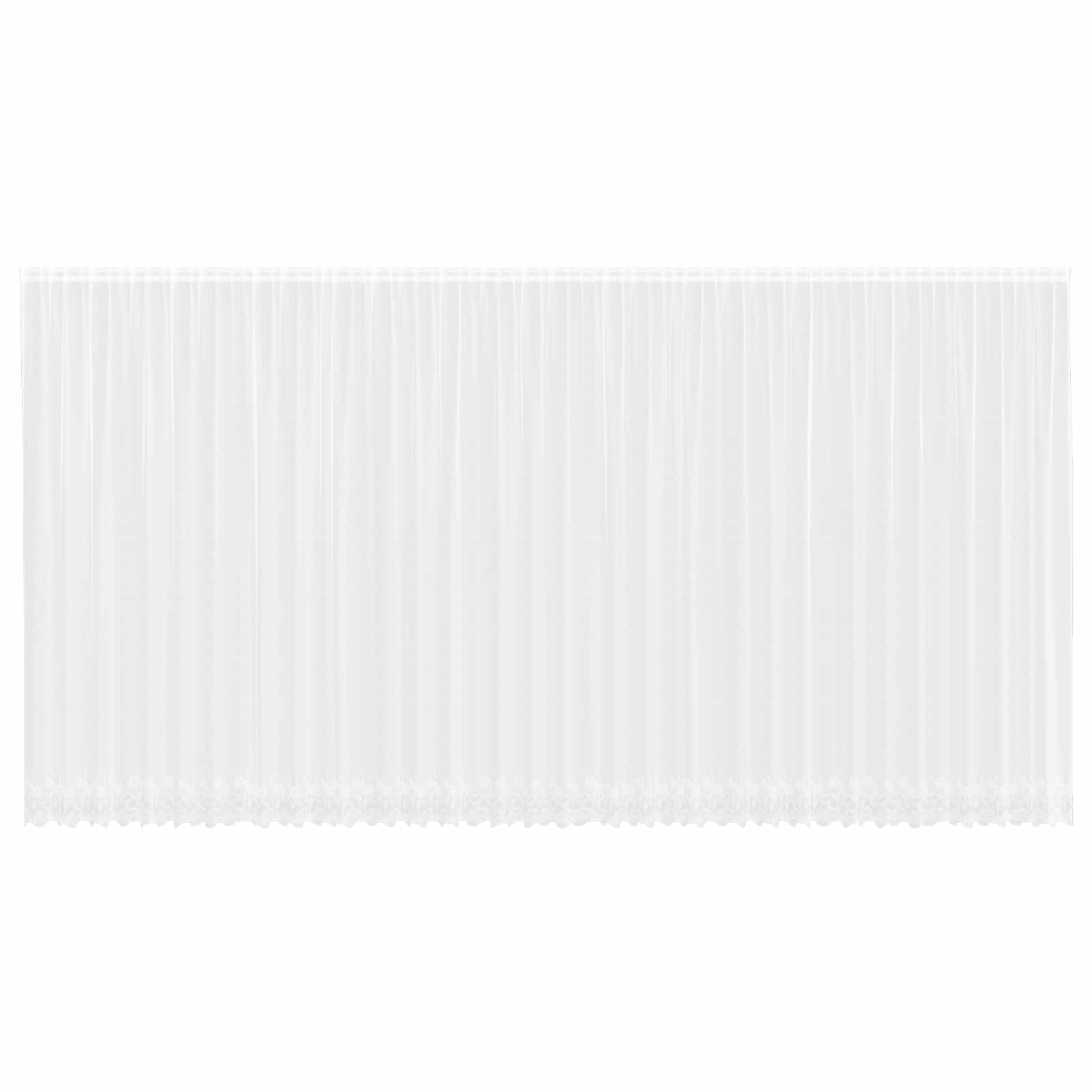 Vidaxx rideau en dentelle avec rideaux fleurs blanc 280 x 900 cm polyester