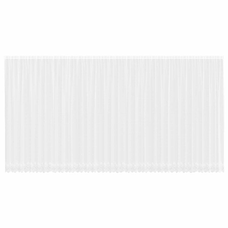 Vidaxx rideau en dentelle avec rideaux fleurs blanc 280 x 900 cm polyester