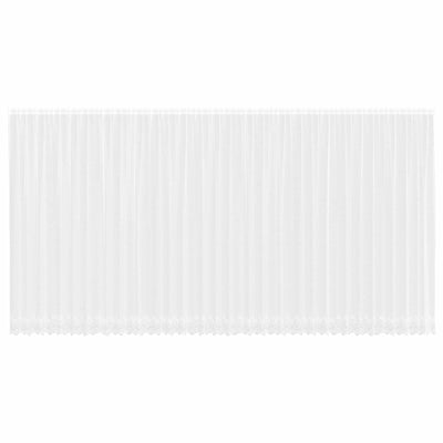 Vidaxx rideau en dentelle avec rideaux fleurs blanc 300 x 900 cm polyester