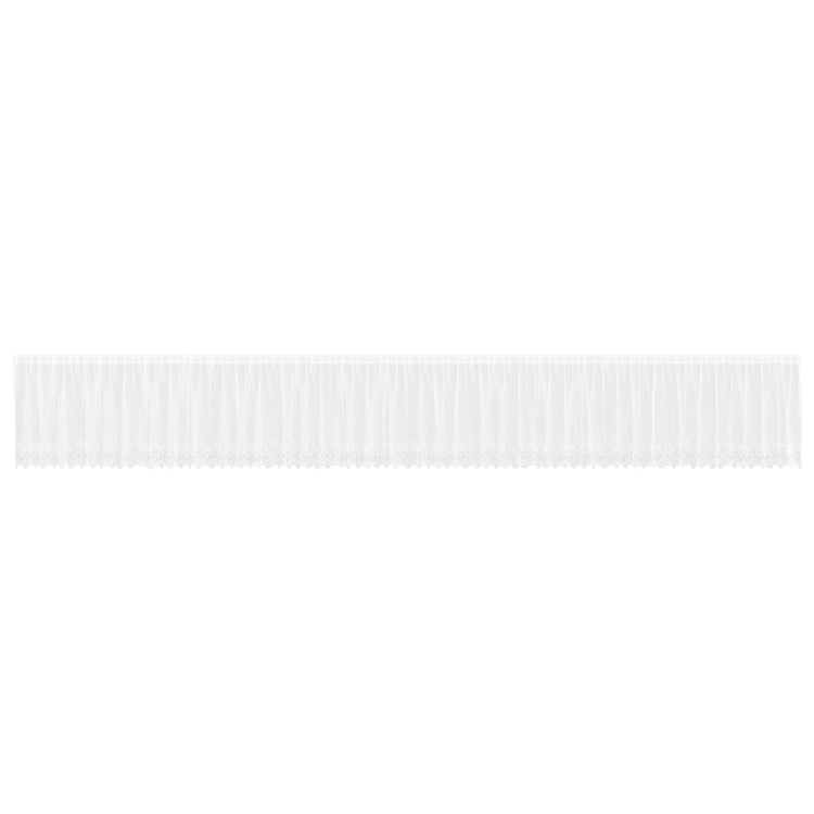 Vidaxx rideau en dentelle avec rideaux fleurs blanc 80 x 1200 cm polyester