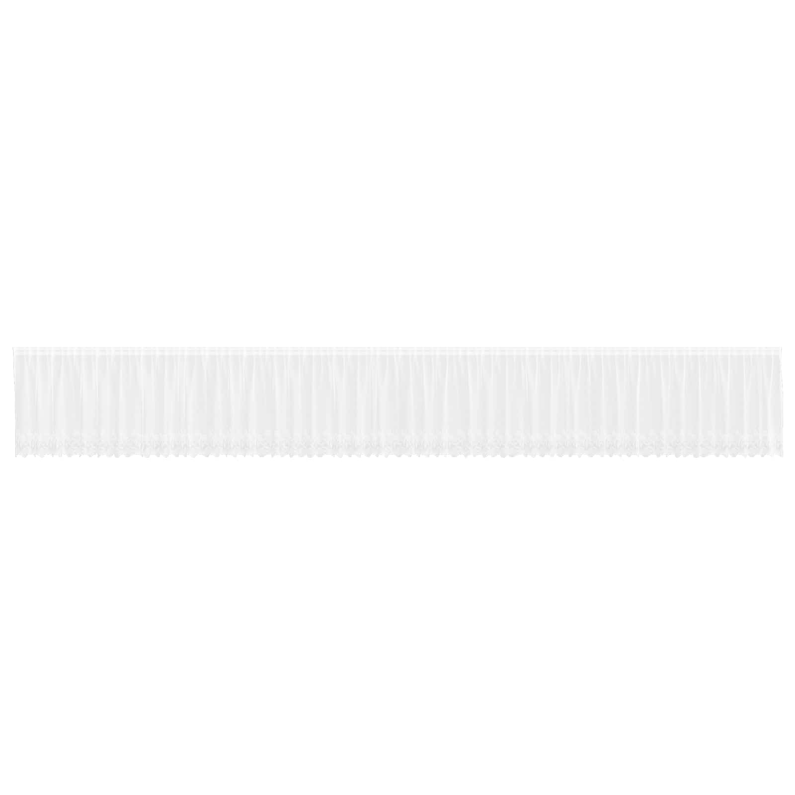 Vidaxx rideau en dentelle avec rideaux fleurs blanc 100 x 1200 cm polyester