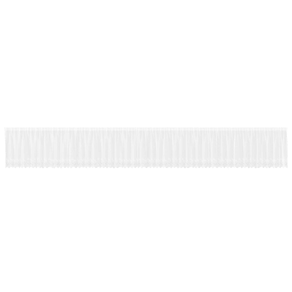 Vidaxx rideau en dentelle avec rideaux fleurs blanc 120 x 1200 cm polyester
